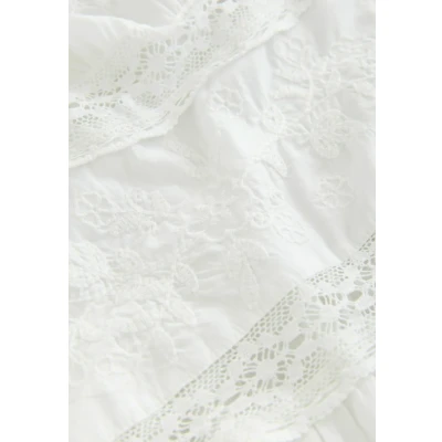 Afbeelding van Next Regular FIT Embroidered Maxijurk, Dames, Maat: 46, White