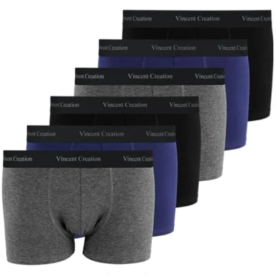 Afbeelding van Vincent Creation Set van 6 boxershorts, onderbroeken, retroshorts voor heren, Gemengd pak stuks, XXL