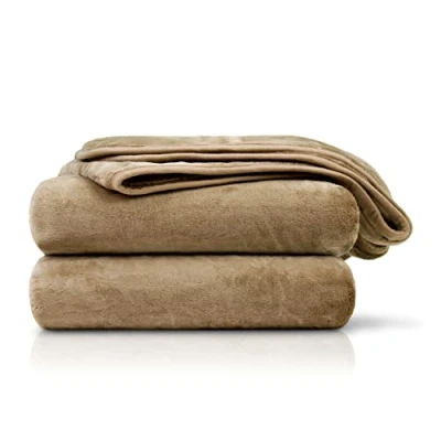 Afbeelding van Amago Knuffeldeken, Kasjmier Gevoel, 130 x 170 cm Taupe