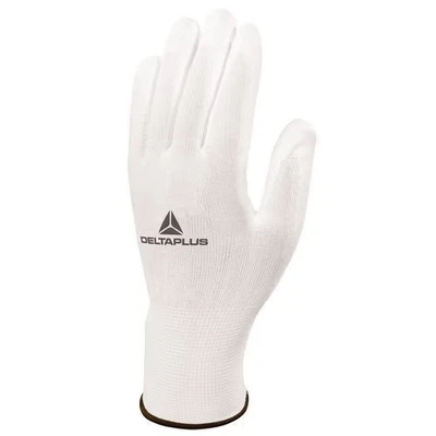 Afbeelding van Delta Plus VE70207 polyamide fijn gebreide handschoen/handpalm Pu, wit, maat 07