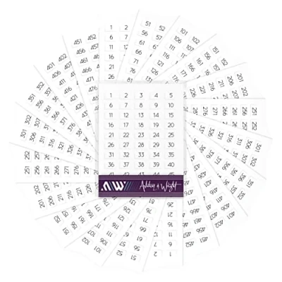 Afbeelding van Ashton and Wright 1 500 Genummerde Stickers 1.000 Easy Peel Labels 13 x 8mm Wit