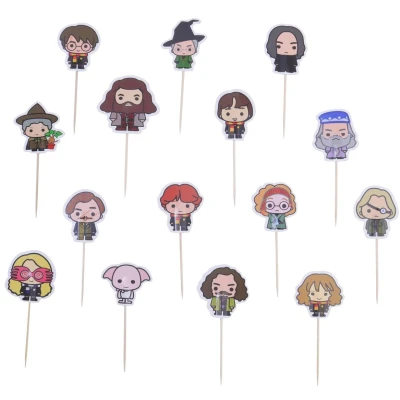 Afbeelding van PME Harry Potter Karakters Taartprikkers 15st.