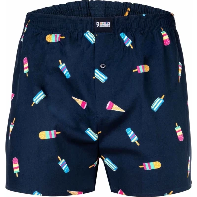 Afbeelding van Happy Shorts WIDE Mouse WITH Hearts Boxershort, Heren, Maat: Large, Ice