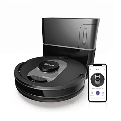 Afbeelding van Shark AI Robotstofzuiger met Automatisch Leegstation/Laadstation App Bediening Geschikt Voor Alle Vloeren Slimme Navigatie in Licht en Donker RV2500SEU