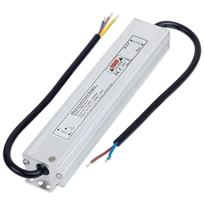 Afbeelding van VARICART IP67 24V 2.5A 60W Waterdichte LED Driver, Ultradunne Universele Gereguleerde AC DC voeding, Constante Spannings Transformator Adapter voor CCTV Camerastrip G4 MR16 GU5.3 Lamp (Pak van 1)