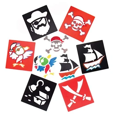Afbeelding van Baker Ross AR943 Sjablonen &quot;Piraten&quot; voor kinderen knutselwerk en decoraties (6 stuks)