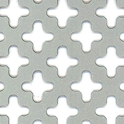 Afbeelding van Alberts 466886 geperforeerde plaat kruisgat aluminium, zilverkleurig geanodiseerd 600 x 1000 0,8 mm