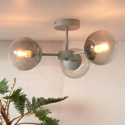 Afbeelding van ​it’s about RoMi Plafonniere Aspen 3 Arm Lichtgrijs