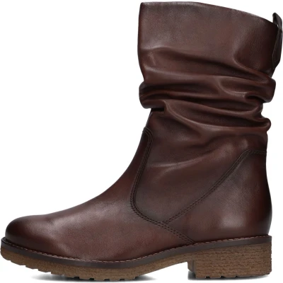 Afbeelding van Gabor 013 Enkellaarsjes Enkelboots met rits Dames Cognac Maat 42,5