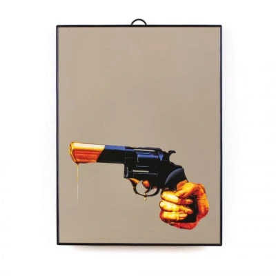 Afbeelding van Seletti Toiletpaper spiegel medium Revolver