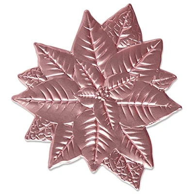 Afbeelding van Sizzix 3 D Impresslits Embossing Folder Poinsettia 665354 Kath Breen (07 21)