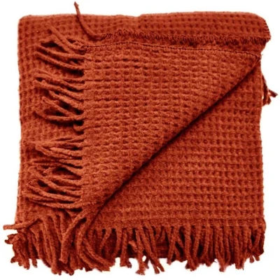 Afbeelding van Plaid selien l200 b150 cm redwood Unique Living