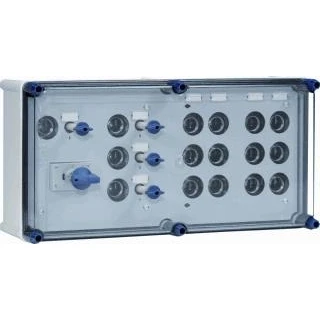 Afbeelding van Eaton holec halyester installatiekast 270x540mm 8 groepen 3f direct hs 63a 4p 1864013