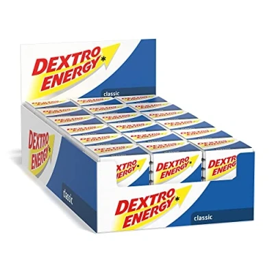 Afbeelding van Dextro Energy kubus Classic / 8 dextrose tabletten met snel beschikbare druivensuiker/9 verpakkingen (9 x 46g)