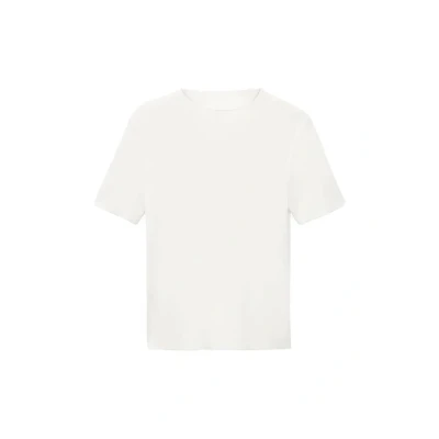 Afbeelding van Mango Shortsleeved Tshirt basic, Dames, Maat: XS, White