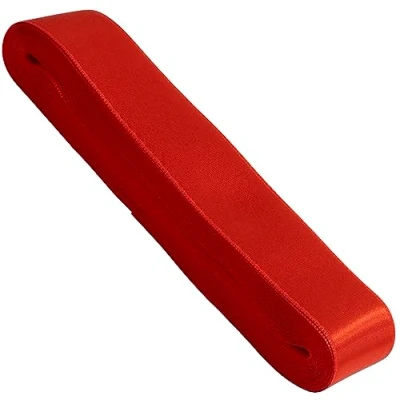 Afbeelding van AERZETIX C68191 satijnen lint 10 meter x 30 mm kleur rood van polyester