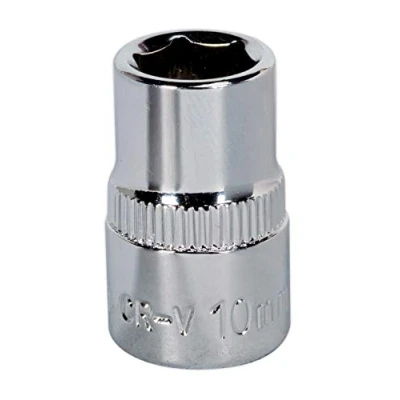 Afbeelding van Sealey Sp3810 Walldrive Socket 10Mm 3/8Sq Drive volledig gepolijst
