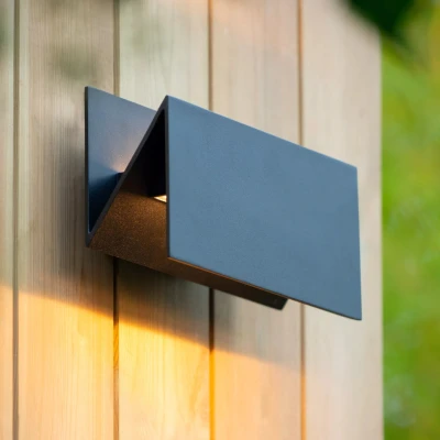 Afbeelding van Lucide SWINDON Wandlamp Buiten LED 1x16W 2700K IP54 Zwart