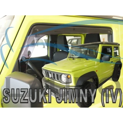 Afbeelding van Jimny Suzuki zijwindschermen donker tbv set windschermen a 2 stuks model VANAF 2018 raamspoilers fenders visors Team Heko