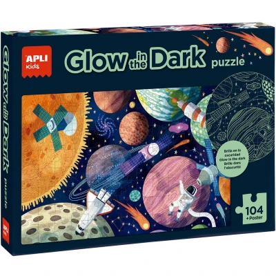 Afbeelding van Apli kids puzzel ruimte glow in the dark 60st