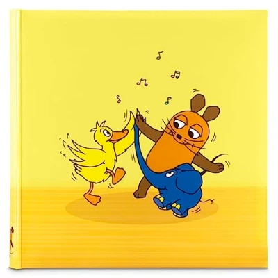 Afbeelding van Hama Fotoalbum Jumbo &quot;DieMaus&quot; 30x30 cm (fotoboek met 80 witte pagina&#039;s, album voor 320 foto&#039;s om zelf vorm te geven en in plakken, verzending de muis, kinderfoto&#039;s, babyalbum) geel