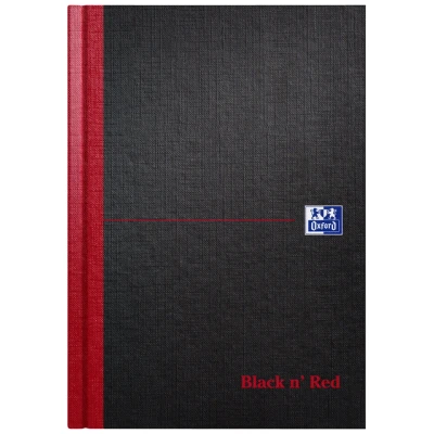 Afbeelding van Notitieboek Oxford Black n&#039; Red A5 96vel lijn