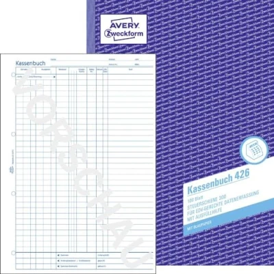 Afbeelding van Zweckform kasboek voor boekhoudpakketten/426 DIN A4 staand wit 100 vel (Duitstalig)