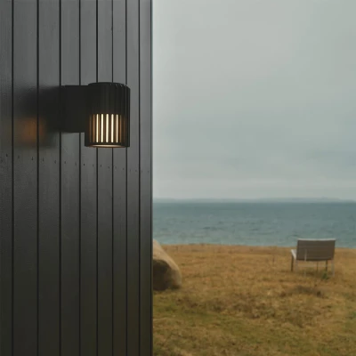 Afbeelding van Nordlux Aludra wandlamp seaside E27 zwart