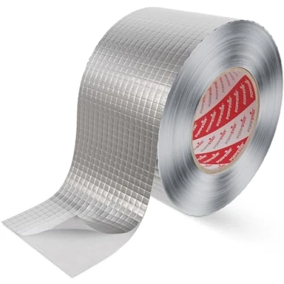 Afbeelding van Poppstar Aluminium Tape Versterkt met Glasvezel voor Leidingen &amp; Isolatie (50m x 72mm) Hittebestendig Vochtbescherming Zelfklevend