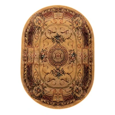 Afbeelding van THEKO Klassiek oosters tapijt met vintage effect, zeer robuust en duurzaam, kleur: beige, 120 x 180 cm, Gabiro