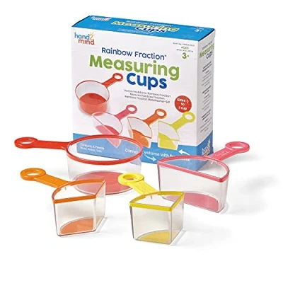 Afbeelding van Learning Resources hand2mind Rainbow Fraction Meten Bekers 4 Stuk Set