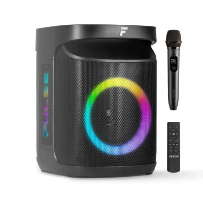 Afbeelding van Fenton Pulse65 Party speaker box met LED’s en oplaadbare accu