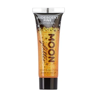 Afbeelding van Moon glitter Gel met glinsterende fijne 12 ml oranje gezichtsverf
