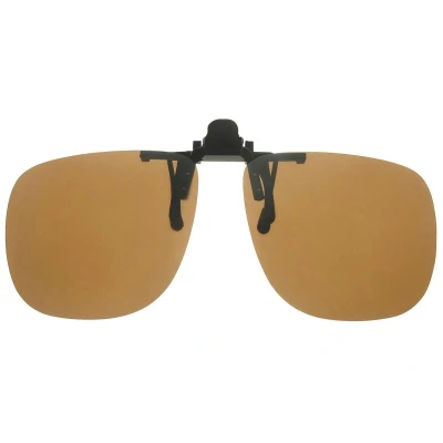 Afbeelding van Polariserende Brown Pilot Clip On Opzetter Zonnebril Voorhanger Opzetbril Overzet Overzetzonnebril