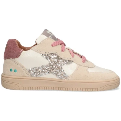 Afbeelding van BunniesJR 225655 996 Meisjes Lage Sneakers Roze Leer Veters