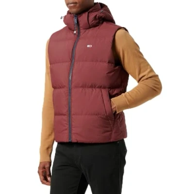 Afbeelding van TOMMY JEANS Bodywarmer TJM ESSENTIAL DOWN VEST EXT afneembare capuchon met trekkoord