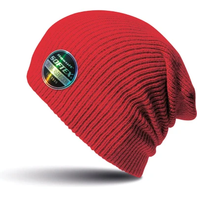Afbeelding van Warme gebreide Beanie wintermuts in het rood voor volwassenen Damesmutsen / herenmutsen 100% polyacryl
