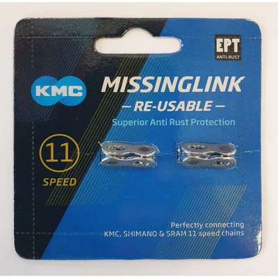 Afbeelding van KMC Missing Link 11 Speed Zilver 2 Sets Bulk verpakking