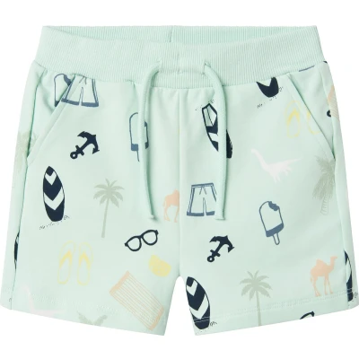 Afbeelding van Name It mini jongens short JEROME Honeydew Regular Fit