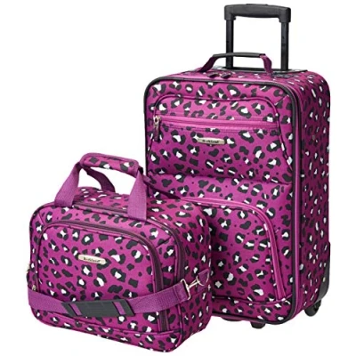 Afbeelding van Rockland bagageset, 2 delig, set koffers, F102 PURPLELEOPARD, PURPLELEOPARD