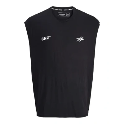 Afbeelding van Jack &amp; Jones Performance Jcocnz Berlin TANK TOP Tshirt print, Heren, Maat: XS, Black