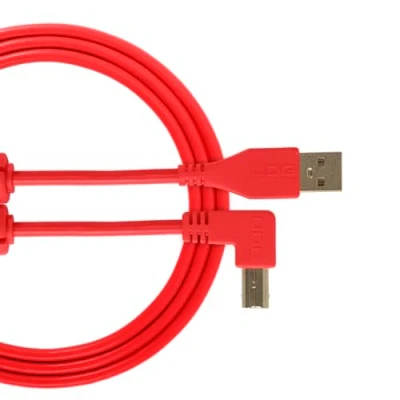Afbeelding van UDG Ultimate Audio Cable USB 2.0 A B Red Angled 1m (U95004RD) Kabel voor DJs