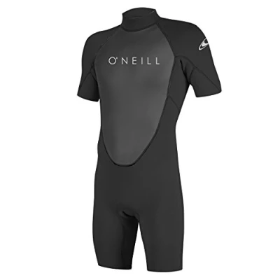 Afbeelding van O&#039;Neill Wetsuits Heren Reactor 2 2mm Back Zip Spring Wetsuit, Zwart/Zwart, MS