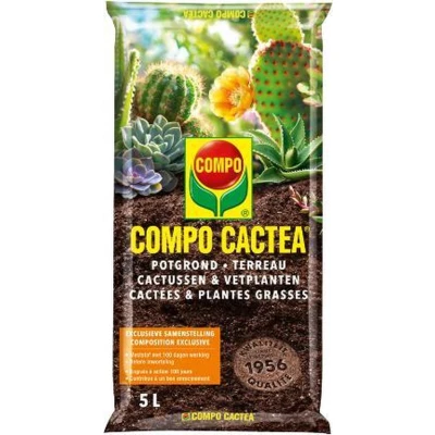 Afbeelding van COMPO SANA Potgrond Cactussen &amp; Vetplanten incl. meststof met 100 dagen lange werking voor een goede inworteling zak 5L