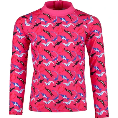 Afbeelding van BECO ocean dinos rashguard suit voor kinderen roze maat 152 158