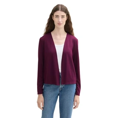 Afbeelding van TOM Tailor Basic Vest, Dames, Maat: XXL, Blackberry