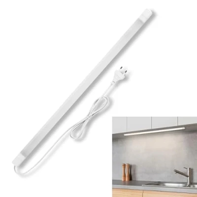 Afbeelding van REV V600 ledlamp, kastlicht, lichtbalk keuken, opbouwlamp, led onderbouwlamp, 60 cm, 20.000 uur, 8 W, 600 lm, 3000 K, wit, wit
