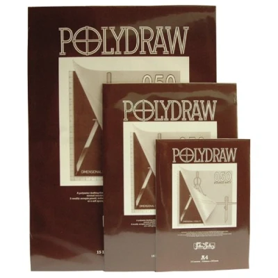 Afbeelding van Polydraw/Drafting Film Pad 50mic Double Matt A4 15s (Pad) FLM430061