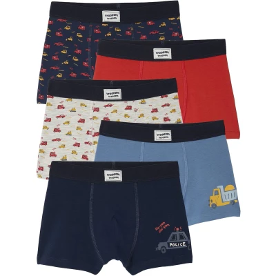 Afbeelding van Vertbaudet Set van 5 boxershorts met auto&#039;s voor jongens