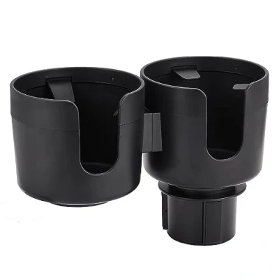 Afbeelding van JSCARLIFE auto dubbele bekerhouder expander, 2 in 1 multifunctionele grote expander adapter met verstelbare basis, universele voor flessen bekers dranken snack